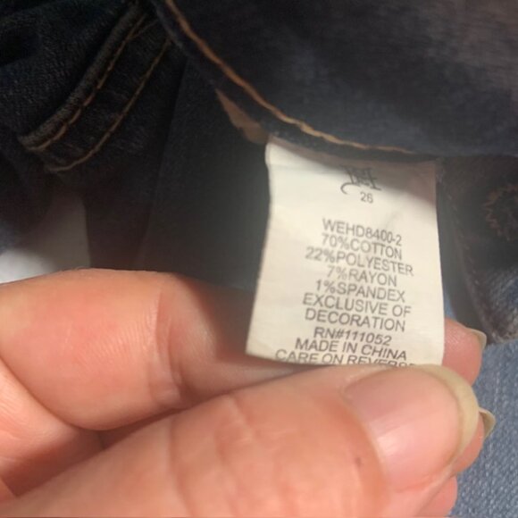 Vintage Ed Hardy Skull & Serpent Embroidered Low Rise Y2K Grail Jeans Size 26 - Picture 11 of 16